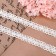Knitted lace, 15 mm × 10 ± 1 m, white color
