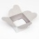 Box under a bento-port without a window, white, 14 x 14 x 8 cm