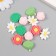 Decor for creativity plastic "Flower" mix 2x2 cm