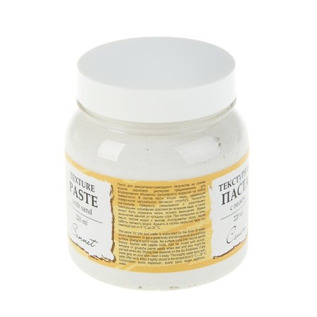 Texture paste with sand SHK "Sonnet", 220 ml, acrylic, white-1