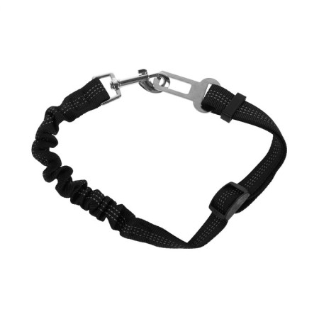 A car leash with a security lock. 50-75 cm, black-2