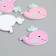 Acryl's work decor "Pink Kitenok" 3.3x3.4 cm