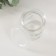 Bank for suppositories glass with a “heart” lid is a transparent 100 ml 6x6.8 cm