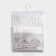 Bathroom curtains, 180 × 180 cm, 12 rings, 3D effect, PEVA, white color