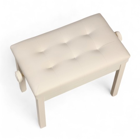 Music Life Piano Bange Sit 55 x 34, height 48-58 cm, white-3