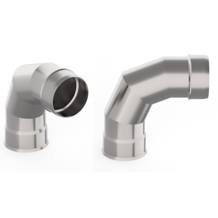 Division 90 °, D 120 mm, stainless steel 1.0 mm