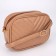 Bag with a line and color lining, beige color