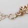 The necklace "chain" with beads, white color in gold, l = 45cm