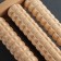 Feet massage "Drum", 3 rollers with spikes, wooden, 11.5 × 7.7 × 3.5 cm