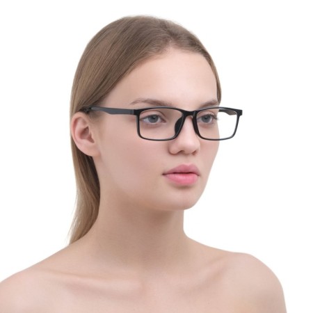 Glasses for the computer, "Master K", 14 x 14 x 4.5 cm, lens 3.5 x 5 cm, napkin, black