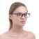 Glasses for the computer, "Master K", 14 x 14 x 4.5 cm, lens 3.5 x 5 cm, napkin, black