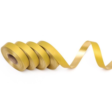 Polypropylene tape "Matt" for decor and gifts, gold, 2 cm x 50 m-2