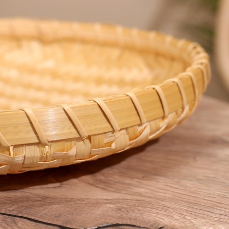 The tray is wicker, from bamboo 30x30x2 cm-3