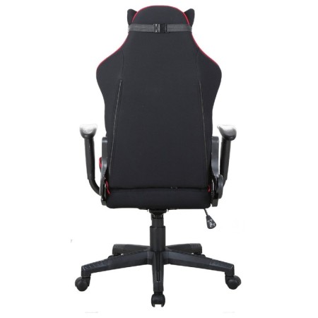 Brabix player "GT RACER GM-101", pillow, fabric, black/red-6