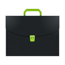 A4 portfolio folder, 700 μm, 1 department, calligrata, black with Salatov