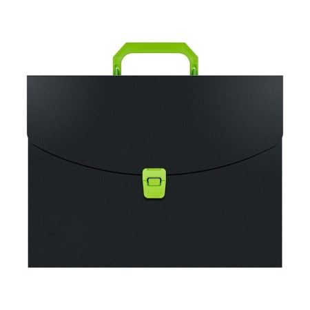 A4 portfolio folder, 700 μm, 1 department, calligrata, black with Salatov