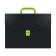 A4 portfolio folder, 700 μm, 1 department, calligrata, black with Salatov
