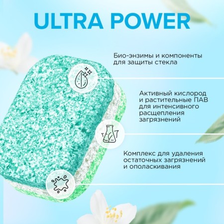 Synergetic Ultra Power dishwashers tablets, neuropathic, biodegradable, 100 pcs-4