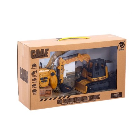 Excavator Radio -controlled "construction", mobile bucket, works from the battery-7