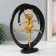 Souvenir Polystone "Gymnasts. Abstraction" Gold with black 25x7x27 cm
