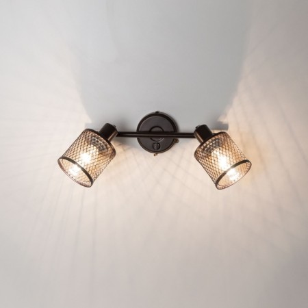 Sconces Citilux "Robin" CL535625, 35x25 cm, 2x40W, E14, brown color-5