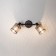 Sconces Citilux "Robin" CL535625, 35x25 cm, 2x40W, E14, brown color