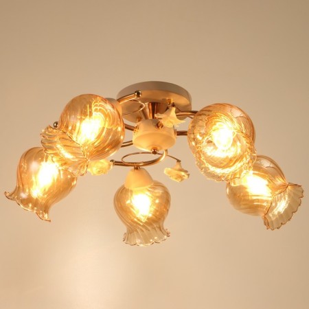 Molla chandelier 5he27 40W white-gold 56x56x25 cm Bayerlux-1