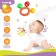 Rattle - bracelet "on the handle", 3 balls, color mix
