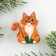 New Year's icon in the box "Cat", for the New Year, 5 x 4 cm