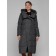 Coat insulated winter female, size 42, dark gray color