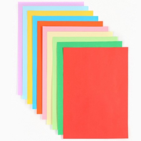 Colored paper Tonir, A4, 40 sheets, 25 colors (ordinary, neon, self -adhesive) 80 g/m/m-3
