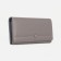 Women's wallet on the button, gray color