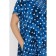 Female dress, size 66, blue color