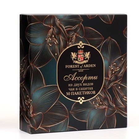 Black tea "Arden forest" with blackcurrant and mountain crystal, mix, 100 g-1