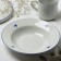 Ceramic “Swallow” plate, 22.4 cm, 300 ml, white color