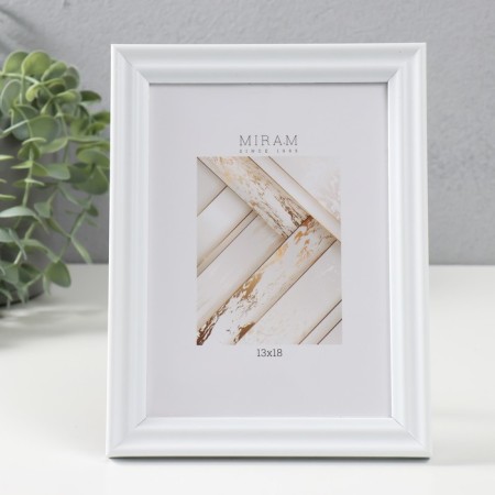 Photo frame plastic Gallery 13x18 cm, 261 white (plastic screen)-1