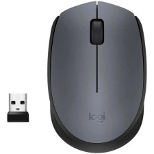 Logitech m170 mouse, wireless, optical, 1000 dpi, gray