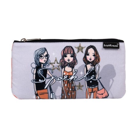 Soft pencil case, 1 department, 114 x 207 mm, flat, Erich Krause, Top Models, 57489-1