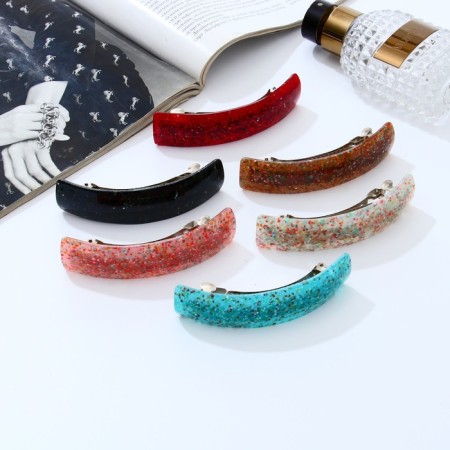Halfish hair clip "Veta" style of specking, 9 cm, mix-1