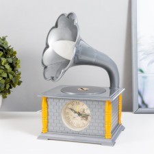 Gramophone table lamp E14 10W gray 14.5x12.3x24.5 cm Risalux