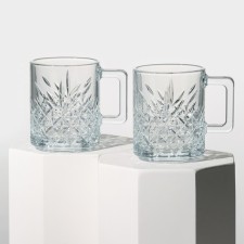 Set of glass mugs Timeless, 250 ml, 2 pcs