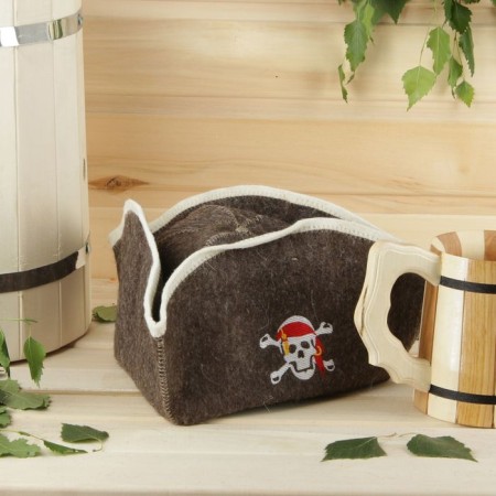 Bath cap "Pirate" with embroidery