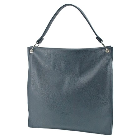Women's bag B2766-03110, dark blue color, artificial leather, 37x10x41 cm