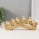 Polystone souvenir "Seven elephants on the tusk" Carved 10x24x3.5 cm