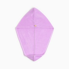 Little towel for drying hair Ethel color lilac, 65*25 cm, 100% p/e