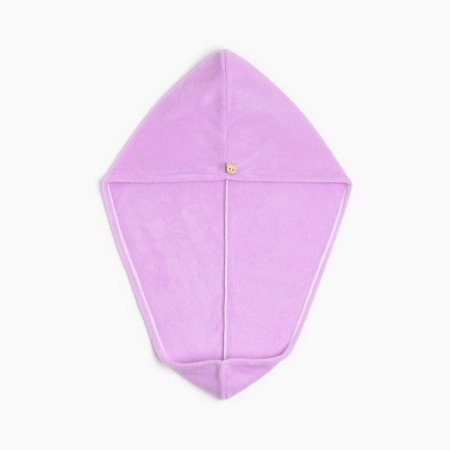 Little towel for drying hair Ethel color lilac, 65*25 cm, 100% p/e
