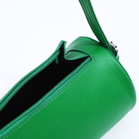 Bag Cross-Bodi with a zipper, green color-4
