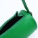Bag Cross-Bodi with a zipper, green color