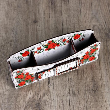 Organizer for stationery "Light Flower", with an eternal calendar-1