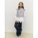 Knitted children's vests Amarobaby Mesh, height 128 cm, color gray color